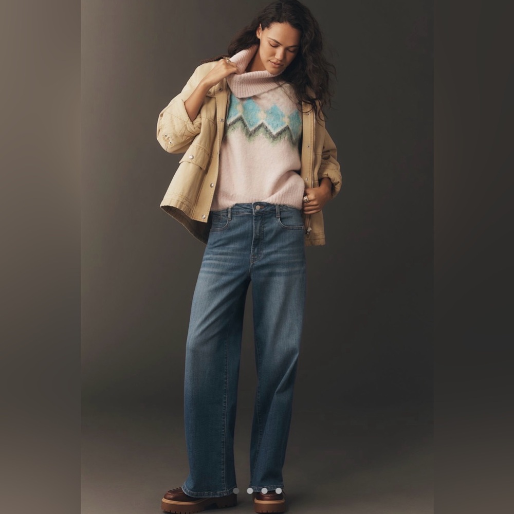Pilcro antholologie jeans wide leg high rise